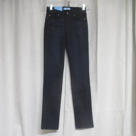 * SALE! * NEW * 7 FOR ALL MANKIND dark blue wash Kimmie Straight jeans pants - Picture 1 of 8